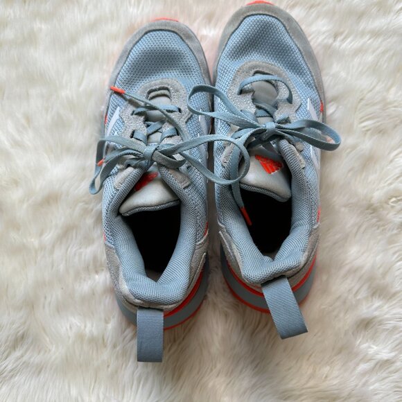 Adidas Rapidarun Elite J Grey/Blue FV5050 Kids Size 4.5 - Picture 6 of 8